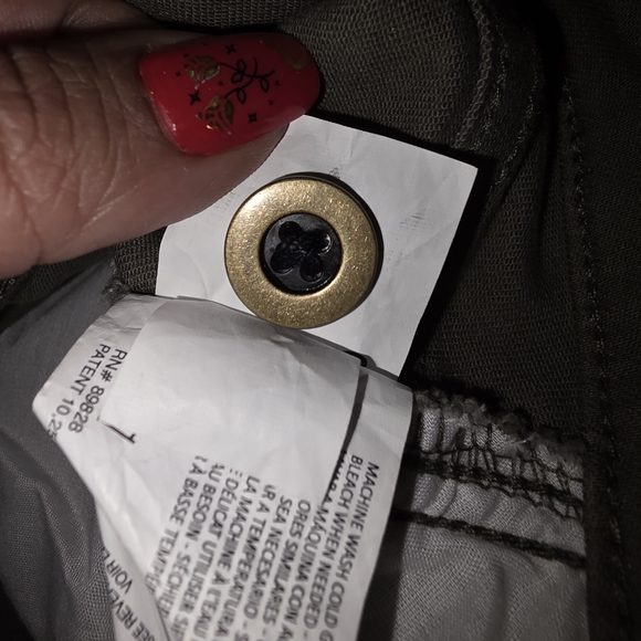 Nine West Chino Style Wide-Leg Pants in Olive Sz 24 - Picture 6 of 11